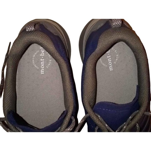 Mont-Bell Hiking Trail Gripper Shoes Low-Cut Sneakers Size 7.5 Navy Blue - Picture 9 of 9